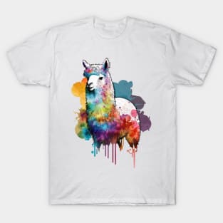 Alpaca Llama Colordrops T-Shirt